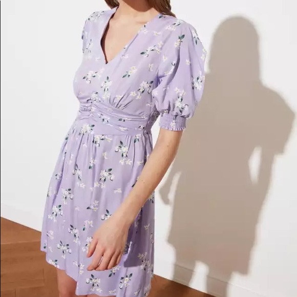 Floral Print Mini Dress - Picture 1 of 4